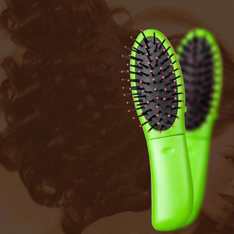 

Electric Vibrating Massage Comb Blood Circulation Scalp Massager Brush Hair Care, Green