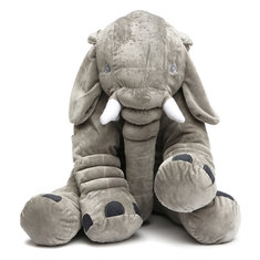 50x45cm Grey Large Elephant Plush Stuffed Pillows