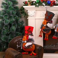 عيد الميلاد تخزين 3D ثلج الديكور شنقا جورب هدية حقيبة ديكور الحفلات