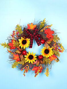 Sunflower Maple Wreath-136280