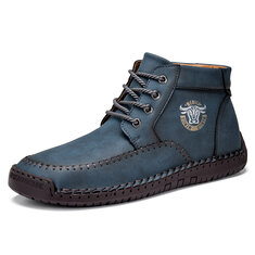 Menico Men Microfiber Leather Side Zipper Ankle Boots-142110