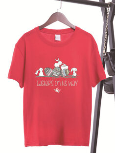 Easter Eggs Animal Print T-Shirt-3129