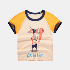 Boy's Animal Dinosaur Print T-shirt For 2-10Y