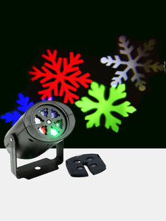 Christmas Snowflake Projector Lights Rotating LED Stage Light Outdoor Waterproof Landscape Light Party Decor