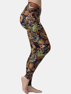 Ethnic Print Gym Yoga Leggings-1058