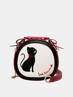 Women Crossbody Bag Cat Pattern Handbag-25256