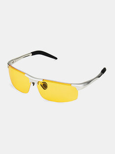 نظارات شمسية مستقطبة للجنسين بعدسات صفراء رؤية ليلية لقيادة نظارات الصيد وركوب الدراجات