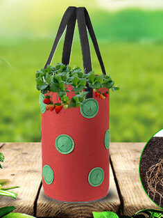Potato Strawberry Planter Bags For Growing Potatoes Outdoor Vertical Garden Hanging Open Vegetable Planting Grow Bag