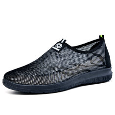 Men Mesh Breathable Slip-ons Casual Shoes-145692