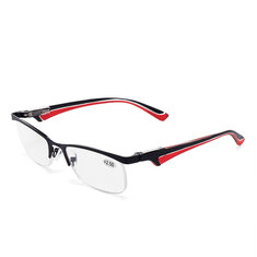 Mens Womens Half-rimmed Glasses Protect Eyes Durable High Definition Reading Glasses