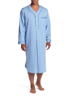 Henley Shirt Design Chest Pokcets Sleepwear-10472