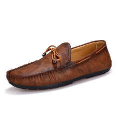 Men Vintage Classic Moc ToeSoft Slip On CasuaL Loafers