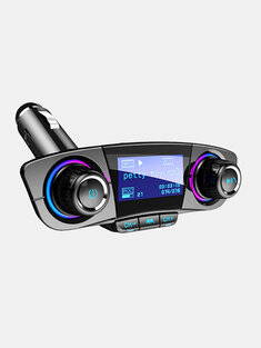 Upgrade Wireless Bluetooth Handsfree Calling Dual USB 2.1A Fast Charger Car Kit FM Transmitter Car MP3 Player Radio Adapter