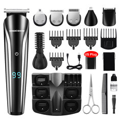 12-In-1 Multi-Function Hair Trimmer USB Rechargeable Waterproof Hair Trimmer