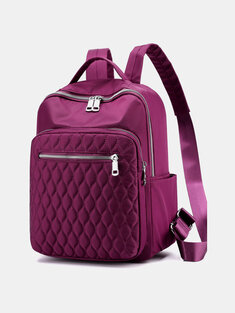 Women Nylon Waterproof Large Capacity Backpack-25268
