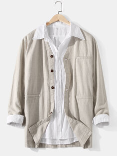 Cotton Linen Button Up Cardigans-10361