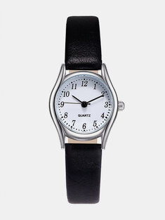 ساعة يد كوارتز عصرية صغيرة مستديرة يتصل جلد متعدد الألوان حزام Watch مجوهرات غير رسمية للنساء-18691