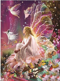 5D DIY Fairy Queen Diamond Painting Cross Stitch Kits Living Room Bedroom Wall Art Decoration Painting