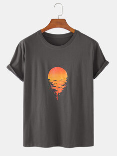 100% Cotton Sunrise Print T-Shirts
