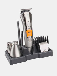 KM-580A Multifunctional Rechargeable Hair Grooming Trimmer Clipper Bear Ear Razor Shaver Kit