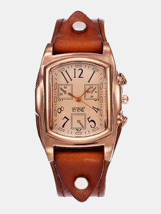 8 Colors Genuine Leather Quartz Watch-18997