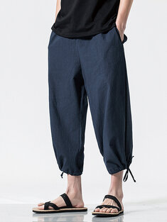 Solid Color Loose Jogger Pants