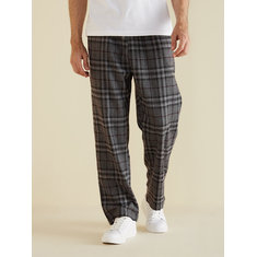 Mens Classic Vintage Checked Pants