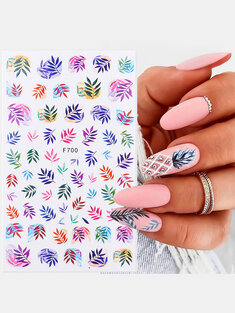 3D Maple Leaf Nail Art Stickers