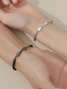 S925 Silver Couple Bracelet