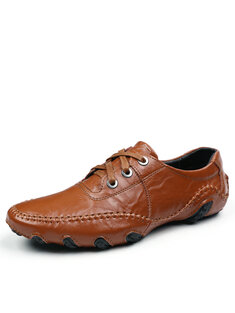حذاء جلد للقيادة بنعل الأخطبوط مريح وغير قابل للانزلاق للرجال-142316
