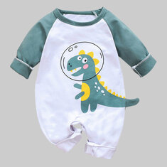 Baby Dinosaur Print Rompers For 0-18M