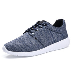 Big Size Cloth Breathable Lace Up Outdoor Casual Sport Shoes For Men