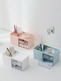 Household Drawer Type Desktop Storage Box Stationery Skin Care Products Organizing Storage Box
