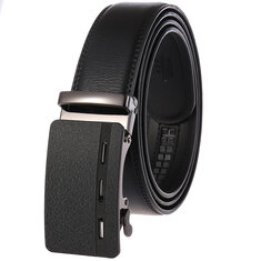 New Automatic Buckle Belt Men's Belt Two-layer Leather