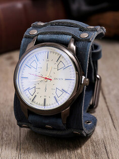 Adjustable Leather Bracelet Watch-18905