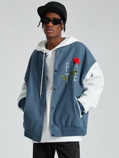 Rose Letter Embroidered Jacket
