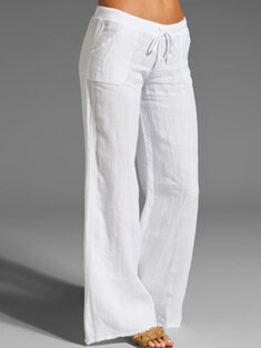 Woman Casual Solid Pants-319