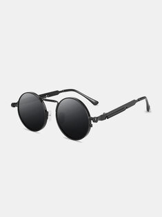نظارة شمسية للجنسين بإطار دائري معدني بالكامل UV حماية عصرية طليعية