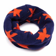 Boys Girls Neck Baby Kids Star Toddlers Knitted Circle Scarf Shawl Winter Warmer Scarves
