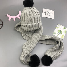 Kid's Beanies Hats Scarf Set For 1Y-5Y
