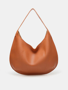Women Simple Faux Leather Tote Bag Handbag Shoulder Bag-25280