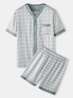 Diamond Graphics Collarless Pajamas