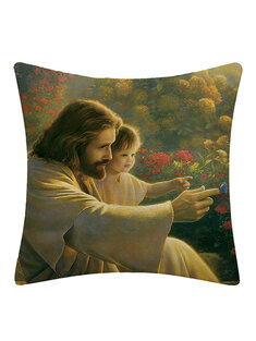 غطاء وسادة لوحة زيتية كريستيان يسوع غطاء وسادة غطاء وسادة