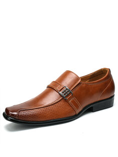 Men Microfiber Leather Non Slip Formal Shoes