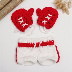 Newborn Baby Girls Boys Kids Crochet Knit Costume Photo Photography Prop Outfits-136841