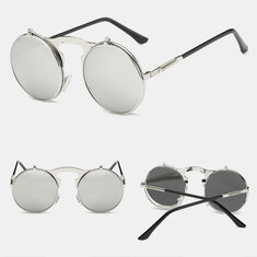 ريترو ميتال بانك ستيم فليب النظارات الشمسية محب النظارات الشمسية