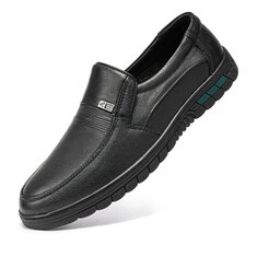 Men Microfiber Leather Non Slip Slip On Casual Shoes-142245