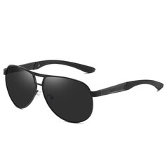 Men's Metal Large Frame Sunglasses Frog Mirror Driver Polarized Sunglasses