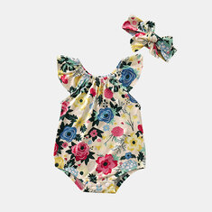 Baby Flower Rompers For 6-24M