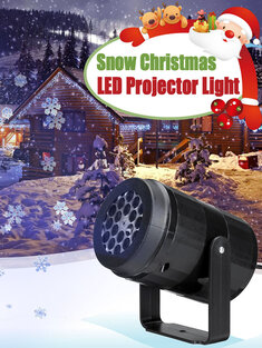 جهاز عرض ندفة الثلج للكريسماس ضوء مصباح دوار LED المرحلة ضوءing تأثير الحفلة ضوءs